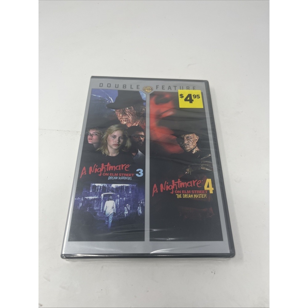 Nightmare on Elm Street 3 and 4 (DVD) Double Feature Classic Horror Movies New